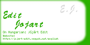 edit jojart business card